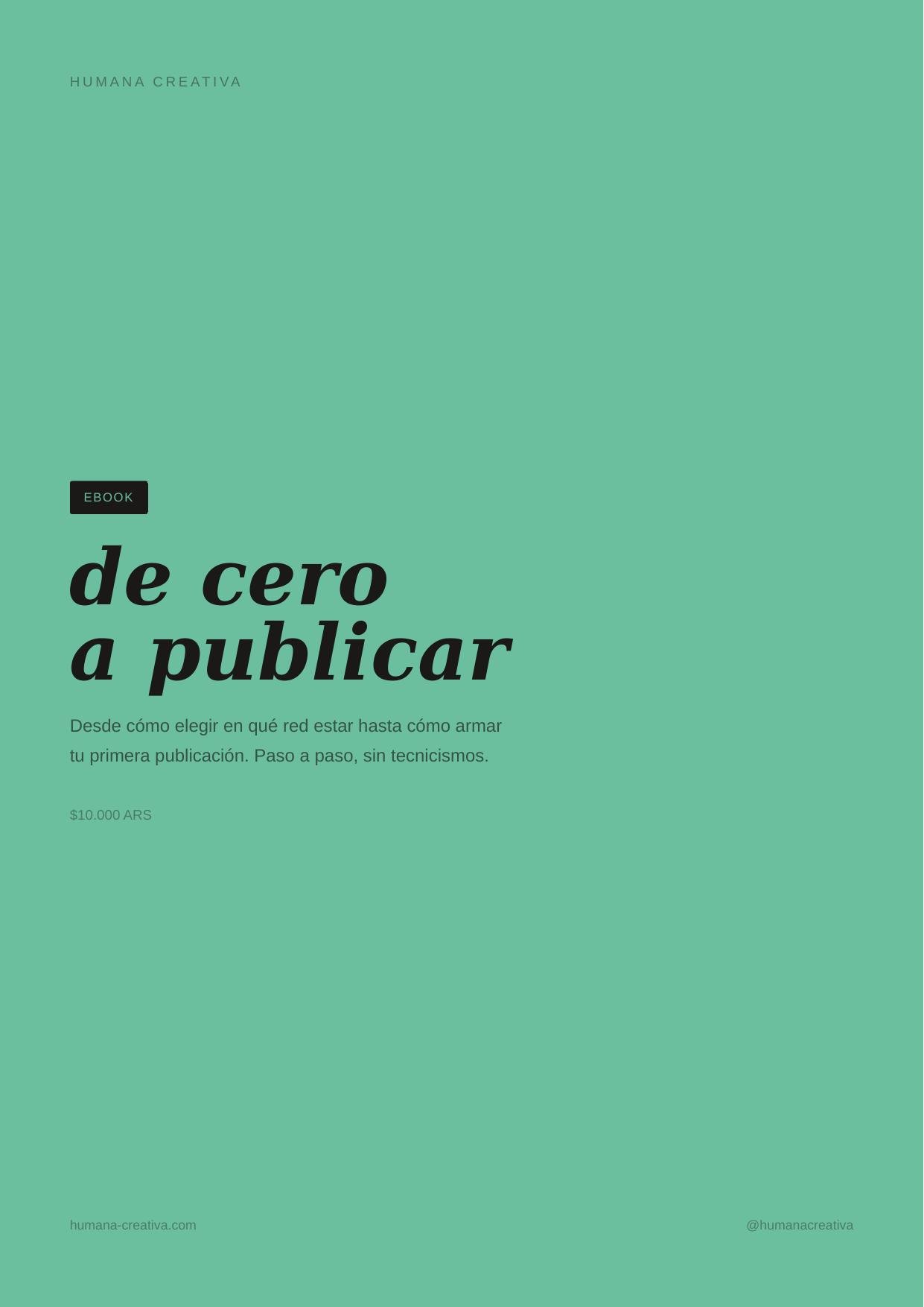 Ebook: de cero a publicar